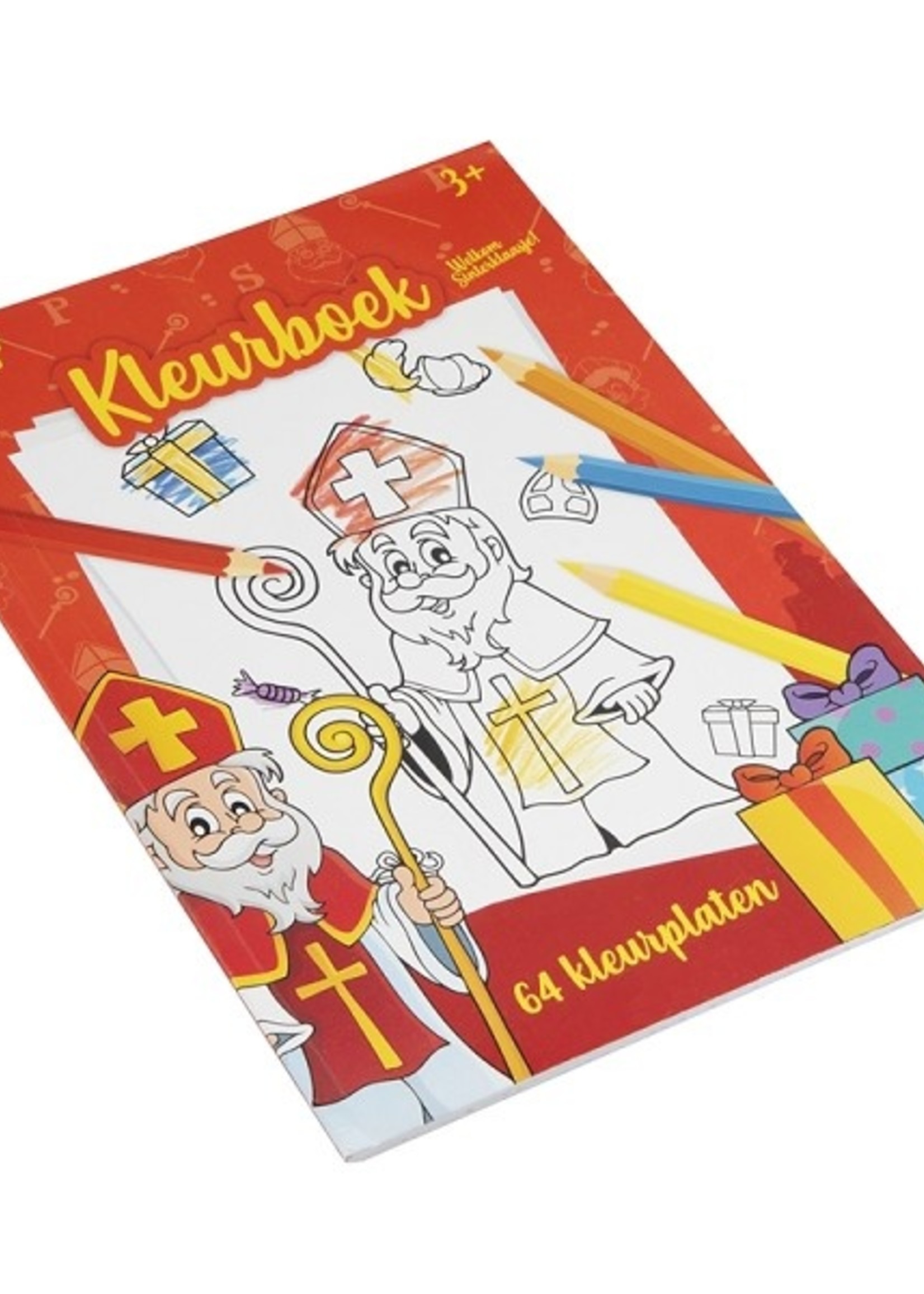 Grafix Sint Kleurboek A4, 64 kleurplaten