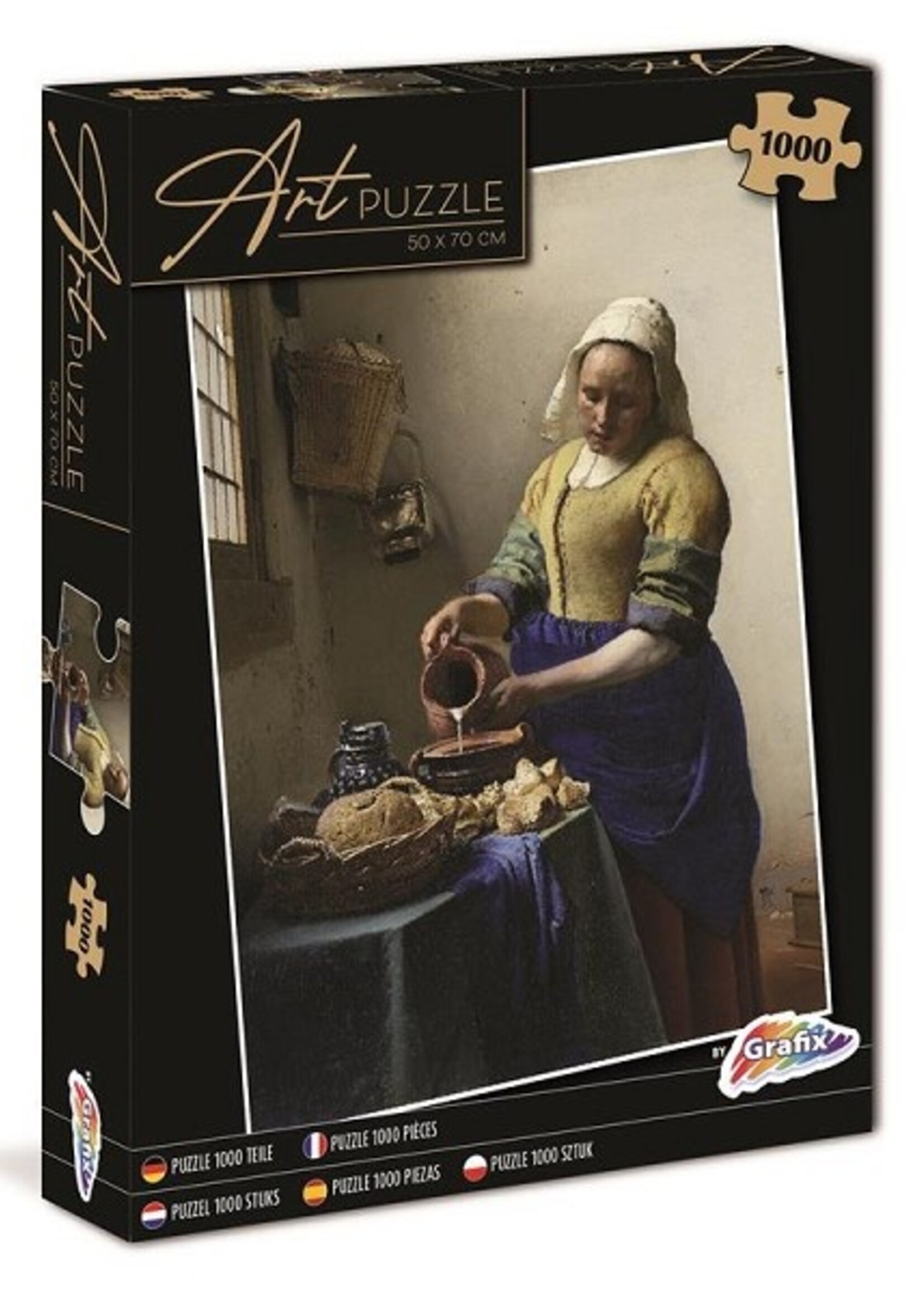 Grafix Kunst Puzzel Het melkmeisje 1000 stukjes 50x70cm