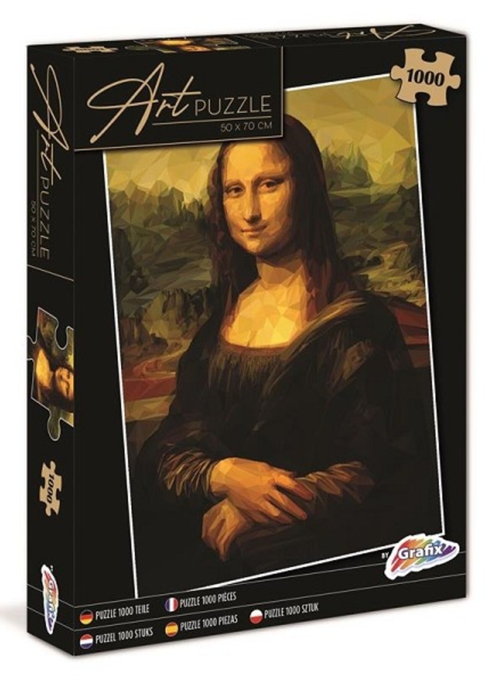 Grafix Kunst Puzzel Mona Lisa 1000 stukjes 50x70cm