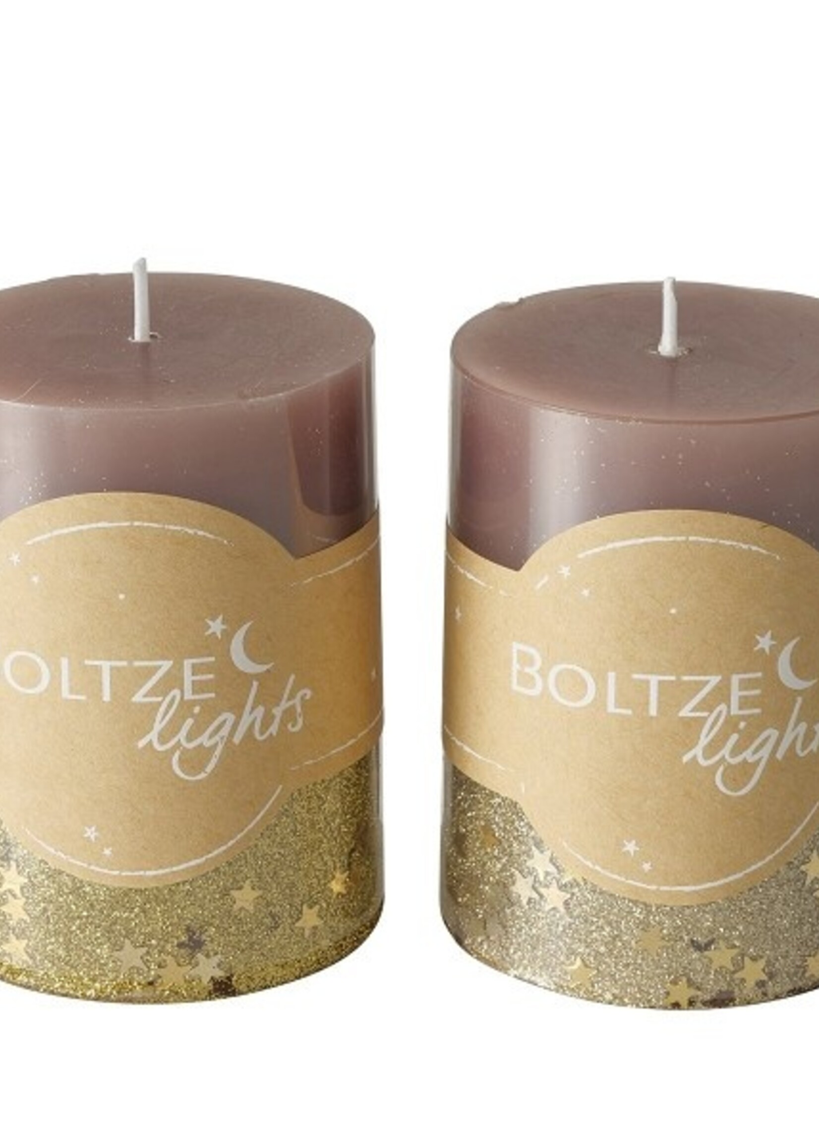 Boltze Home Stompkaars Praga Ø7xH9cm , Gold, Marsala colour-mix per 1 stuk