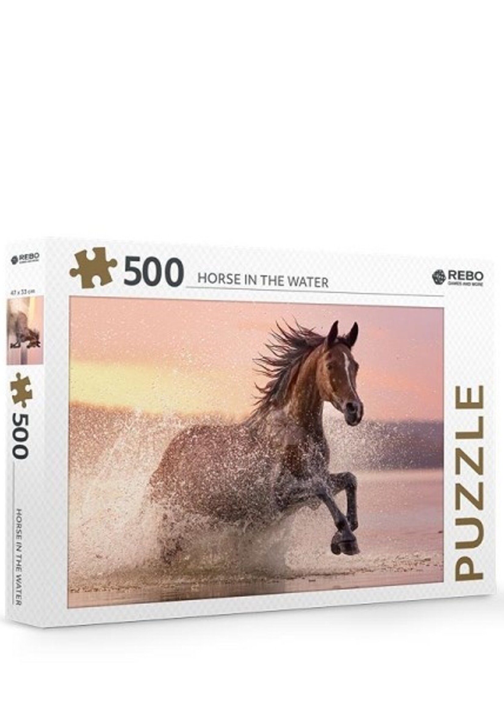 Rebo Horse in the water - puzzel 500 stukjes