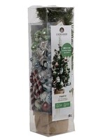 Everlands kunststof kerstboom inclusief decoratie multi kleuren dia35cm x 60cm