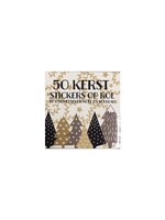 Labelbox 50 kerst cadeaustickers op rol