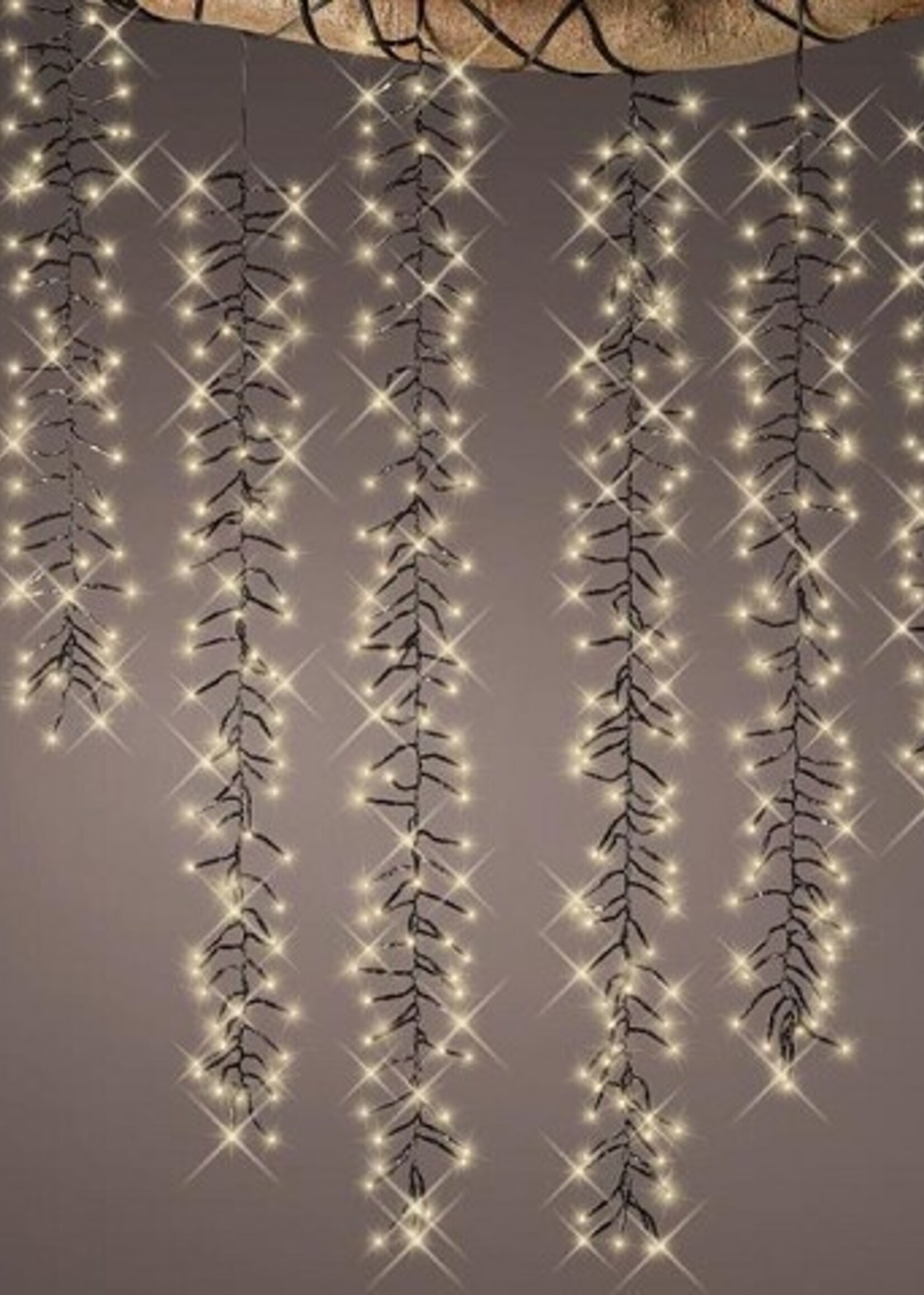 Lumineo LED's connect cascade lights VERLENGSET 8 functie twinkel effect 8uur timer warm eit