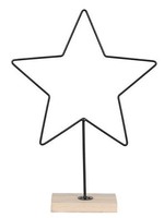 Ster metaal op voet 28x8x40cm