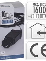 Adapter met 10 meter snoer voor BEGIN koppelverlichting van 31Volt voor max.1600 LED in- en outdoor