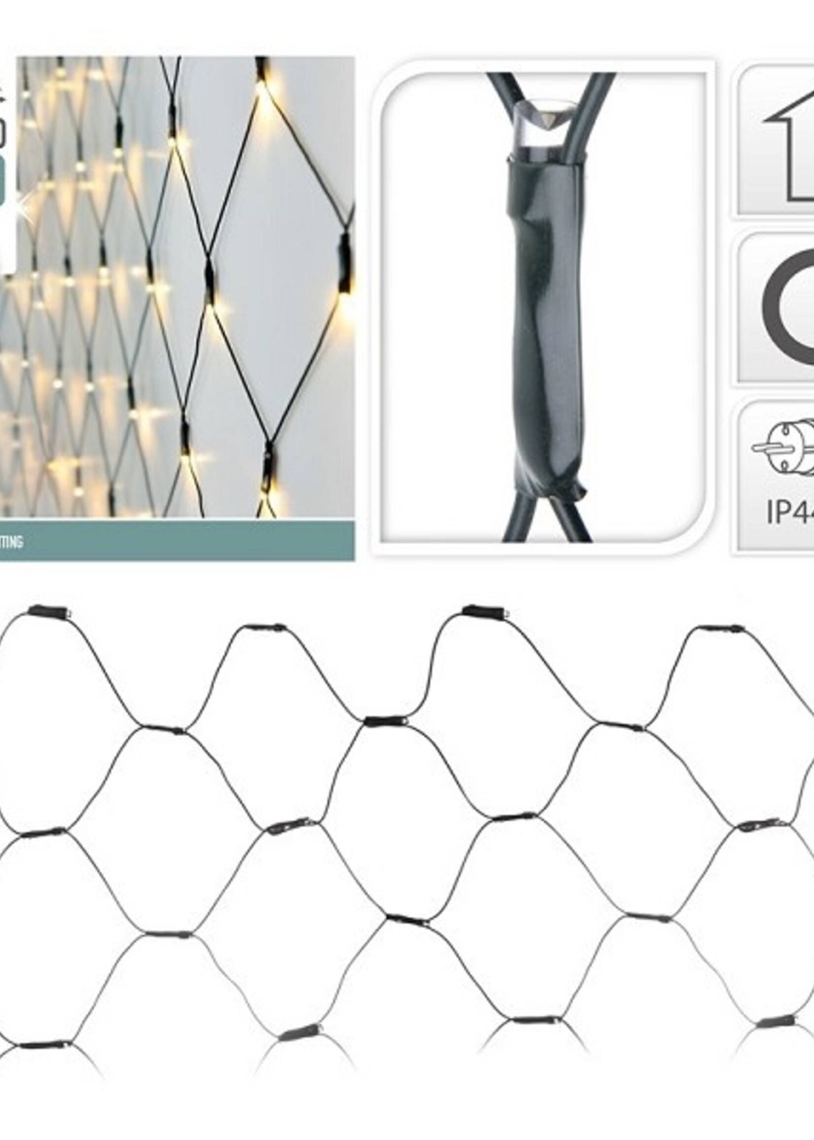 Netverlichting 320L 300x150cm warmwit buiten