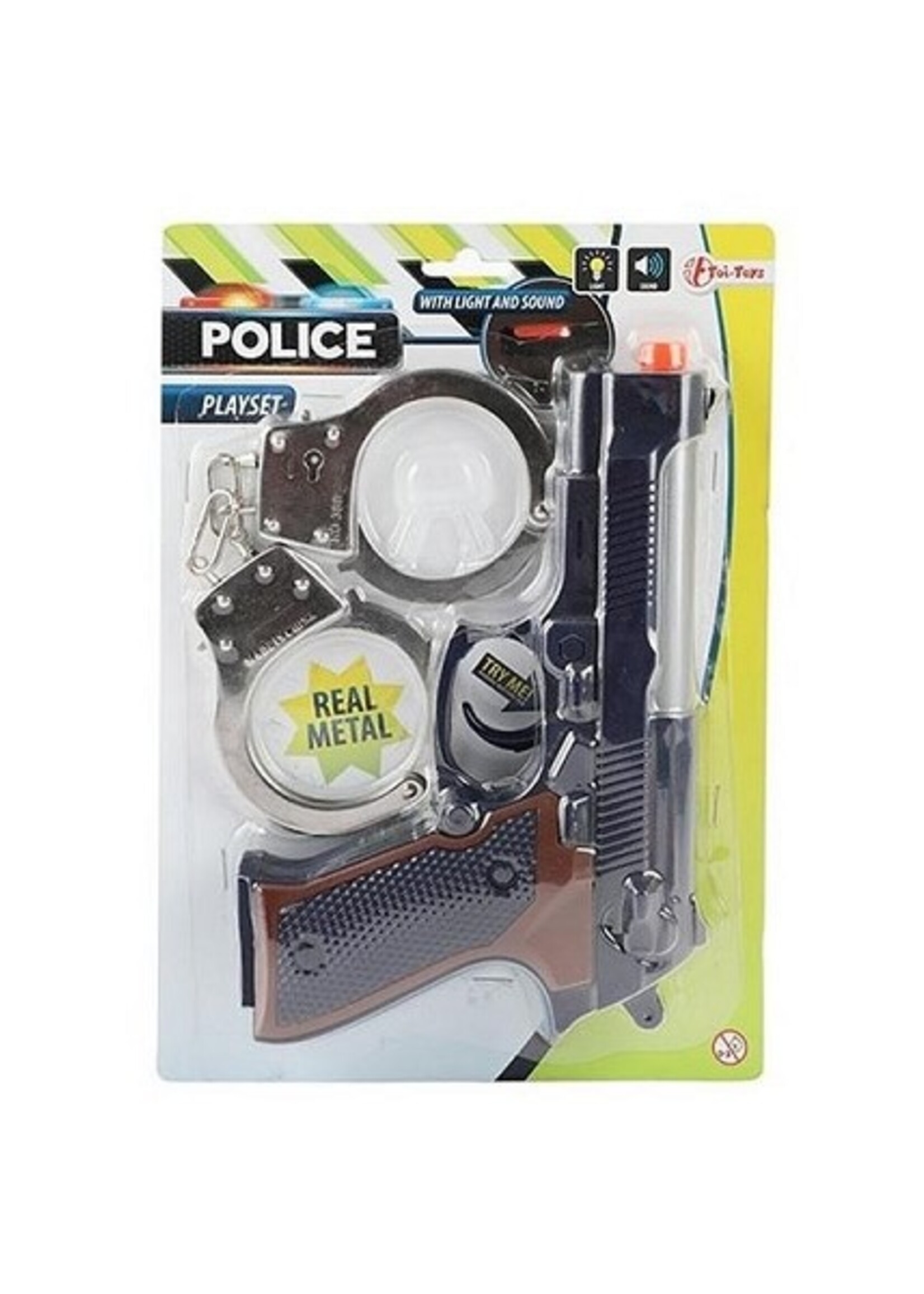 Toi Toys Politieset pistool en handboeien