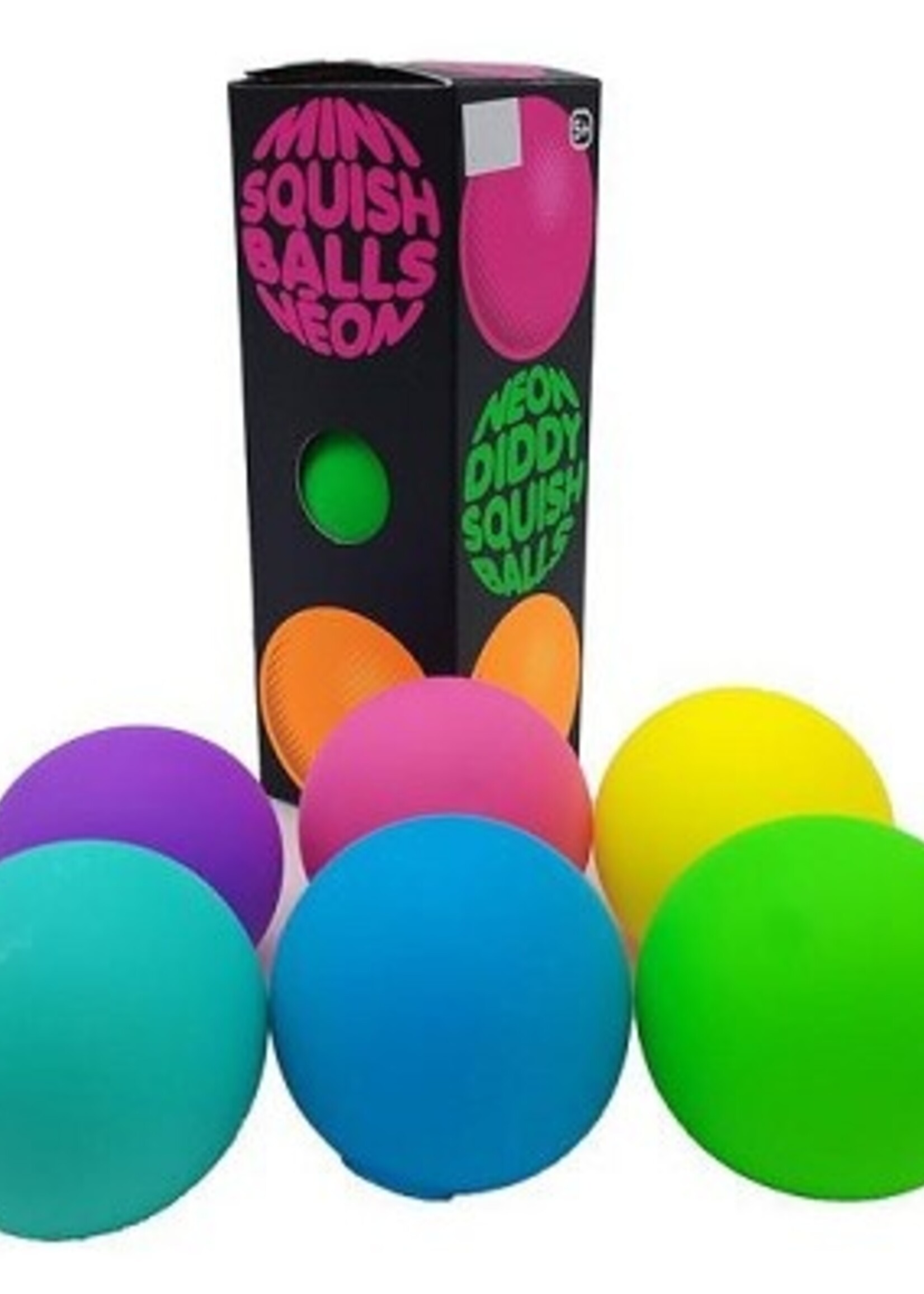John Toy Neon Squize bal 50mm set a 3 stuks