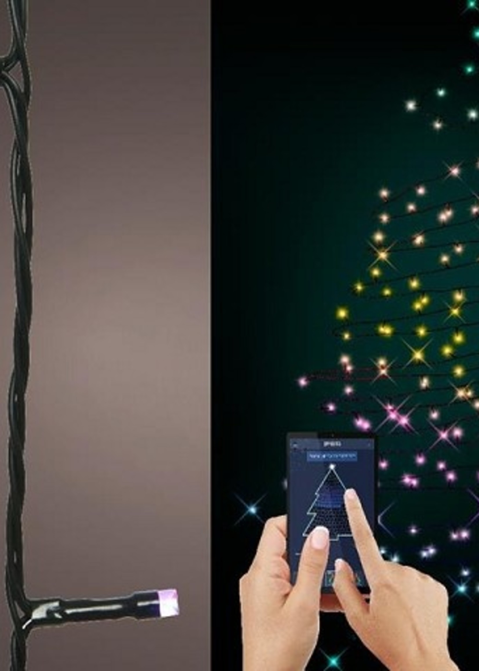 Lumineo LED App-controlled dancing lights 490cm-50L mulitkleur