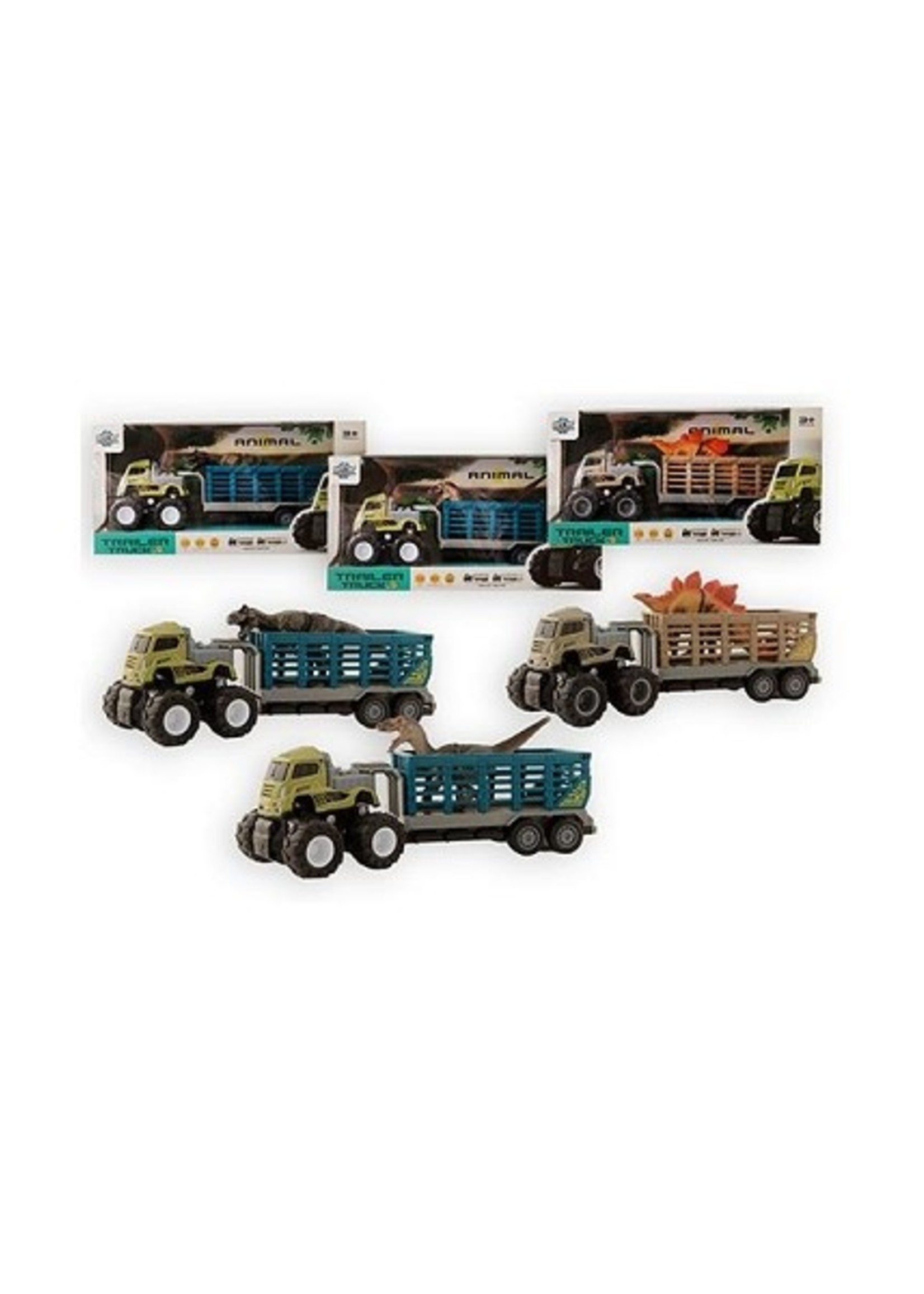 Jeep met aanhanger 27cm en dino