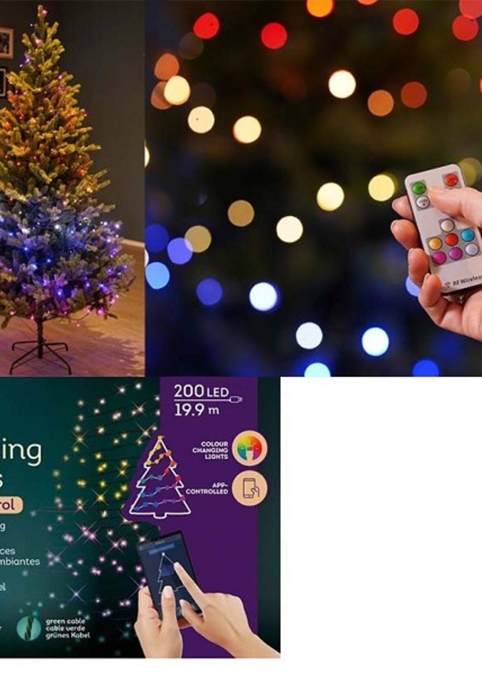 Lumineo LED App-controlled dancing lights 1990cm-200L multikleur