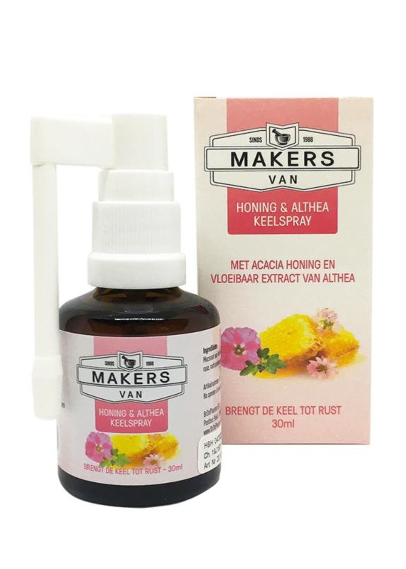 Hoestdrankmakers Honing & althea keelspray 30ml