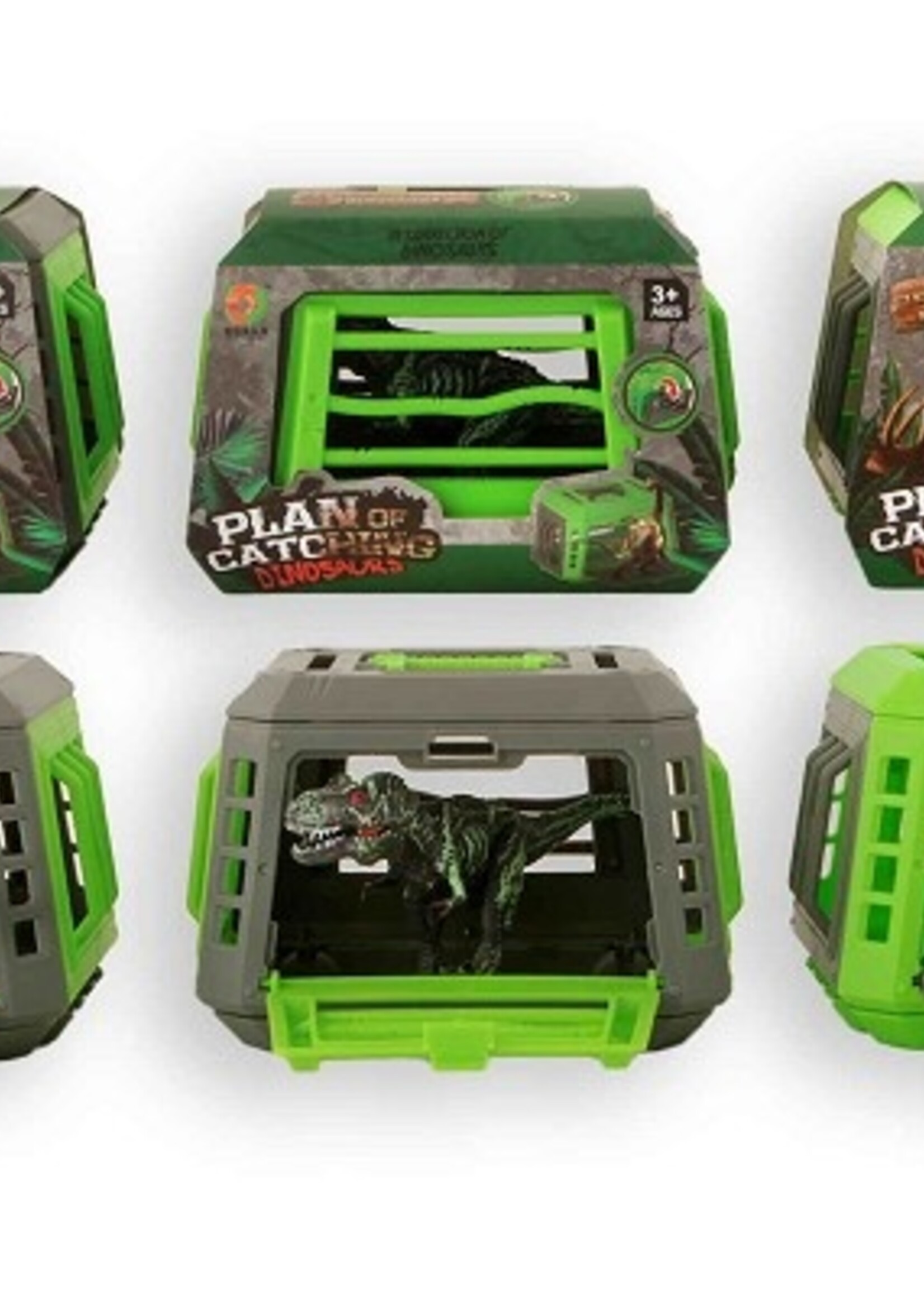 Kidsfun Dino in kooi 13cm