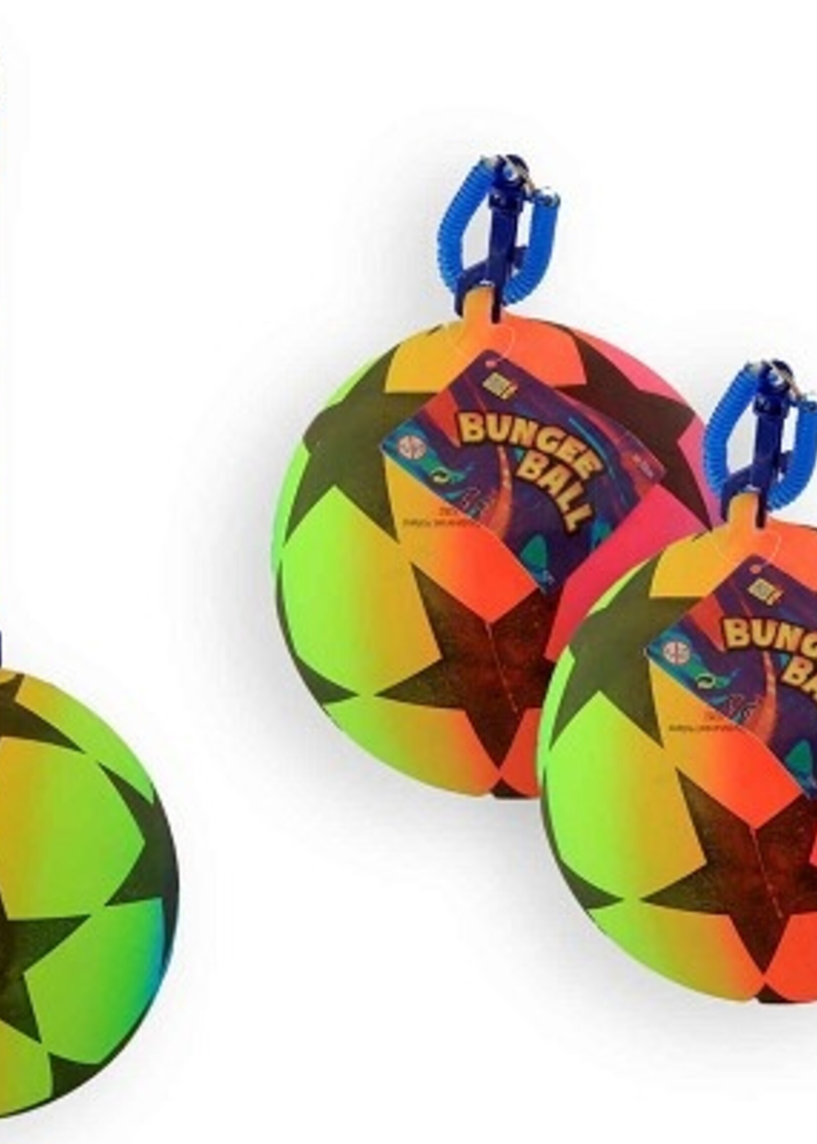 Bal rainbow star met elastiek Ø21cm 80 gram