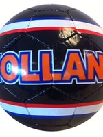 Voetbal Holland imitatieleer Ø22cm zwart/oranje