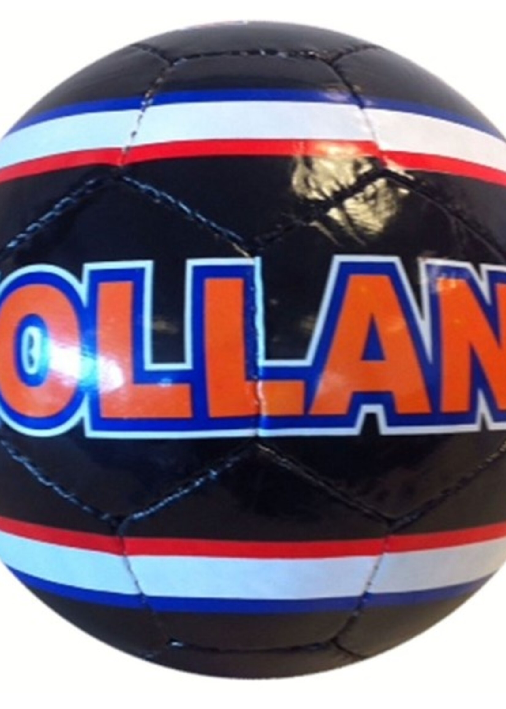 Voetbal Holland imitatieleer Ø22cm zwart/oranje