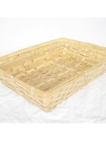 Bamboe scheen mand 40x30x7cm Deze geschenkmand van bamboe is geschikt voor een groot pakket.