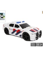 2-Play politie auto kunststof frictie licht geluid 18,5cm