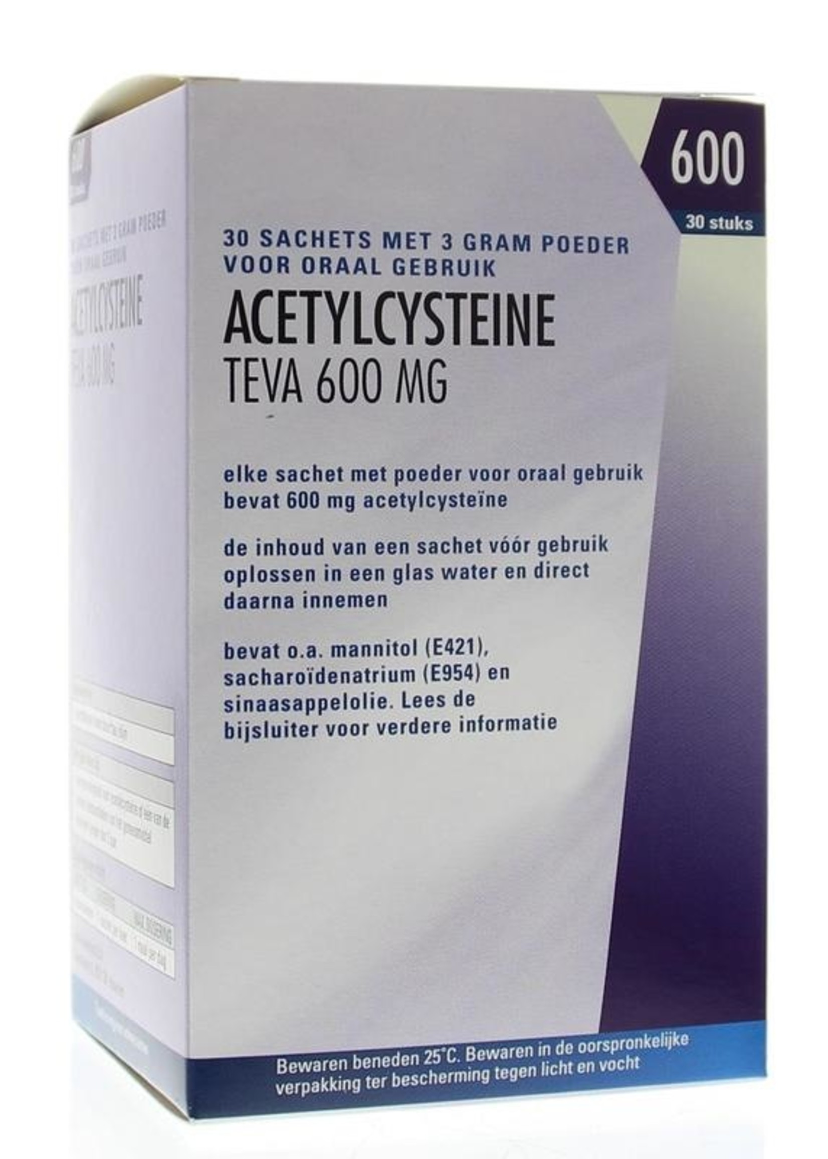 Teva Acetylcysteine 600 mg 30sach