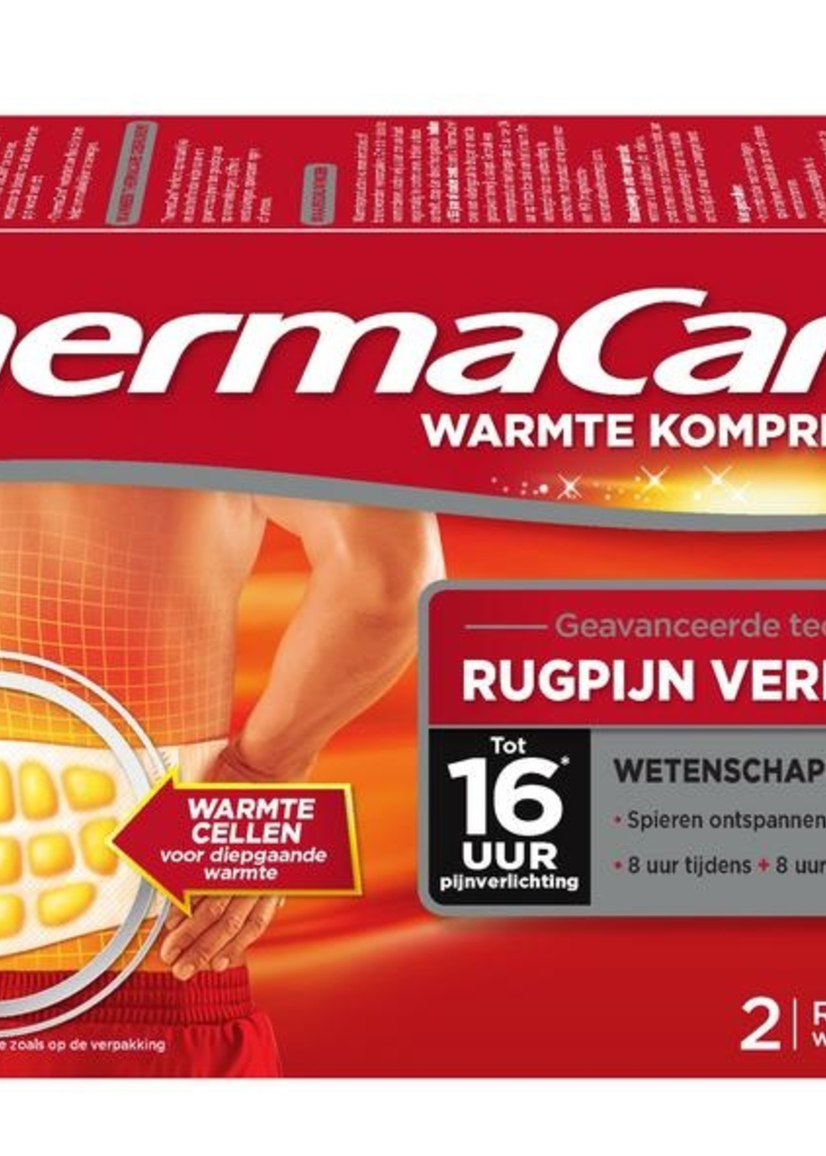 Thermacare Warmte Kompressen Rugpijn Verlichting 2 stuks