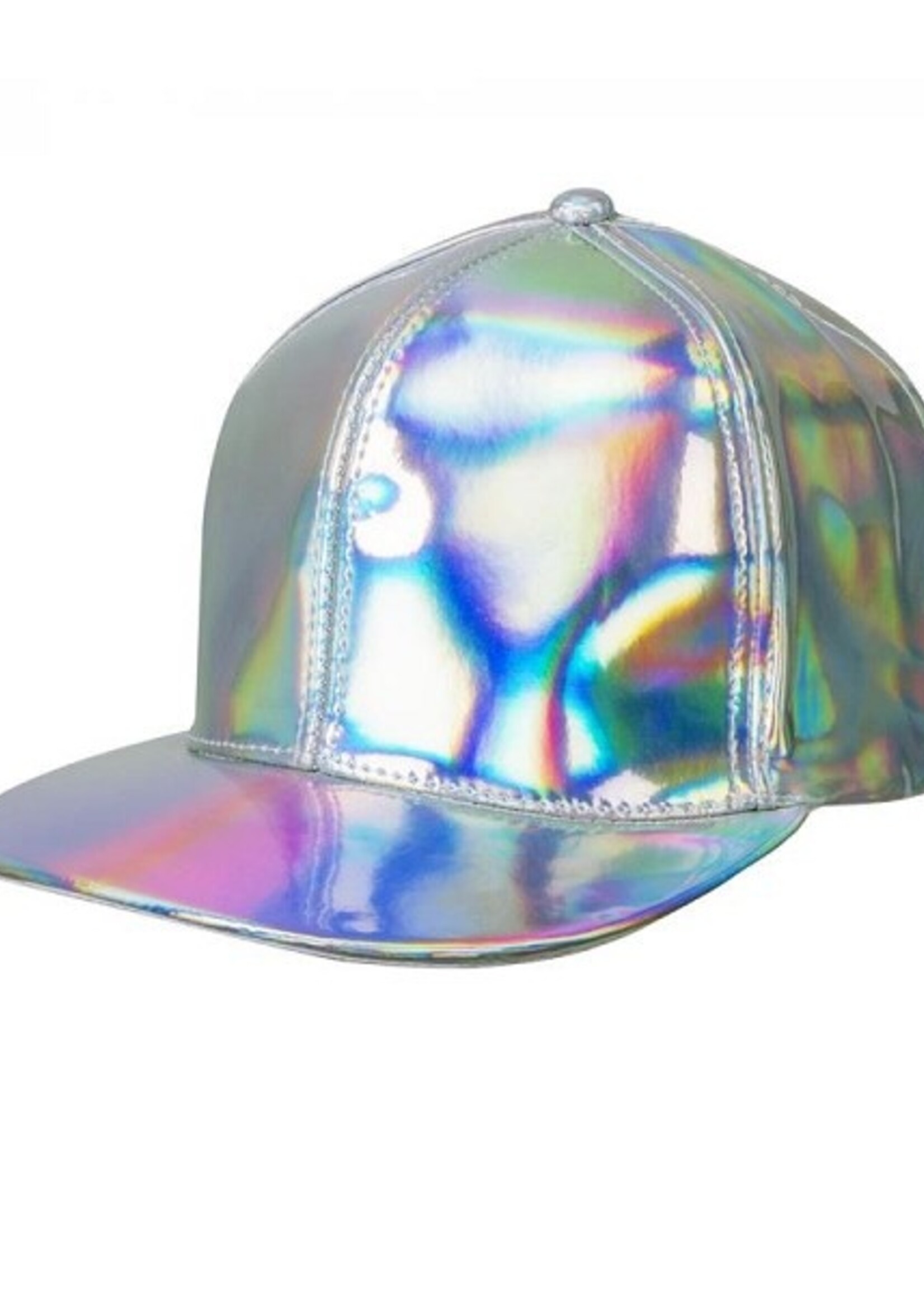 Cap Holo regenboog 25cm verstelbaar