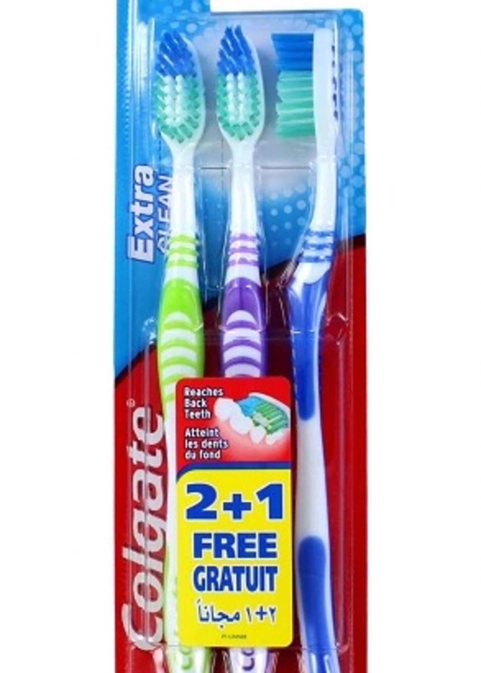 Colgate Tandenborstel 3-Pack Extra Clean Medium