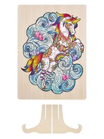 Grafix Houten puzzel Unicorn Unieke vormen 130 stukjes 30x22cm