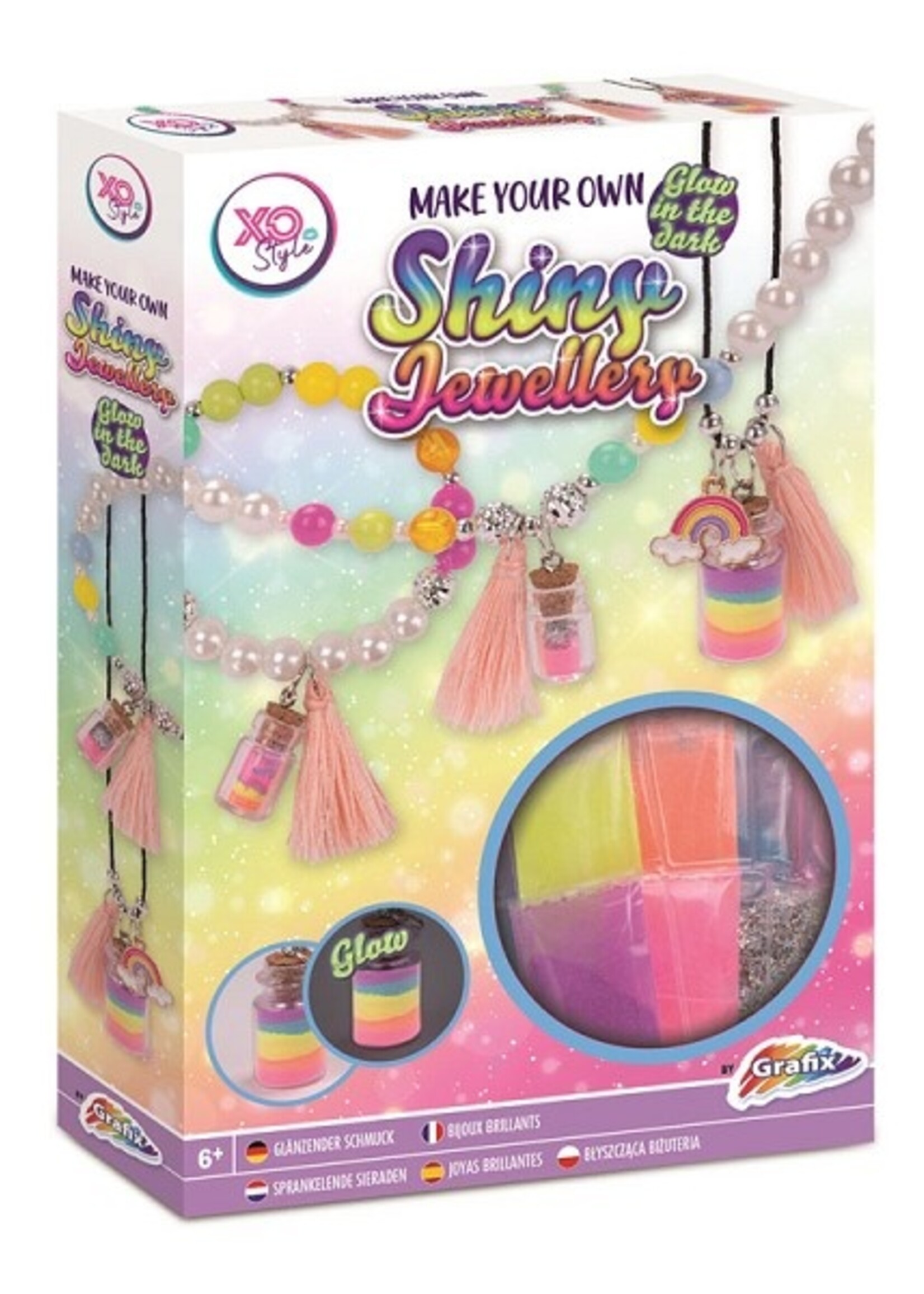 Grafix Shiny Jewellery Kit - Glow in the dark sieraden maken