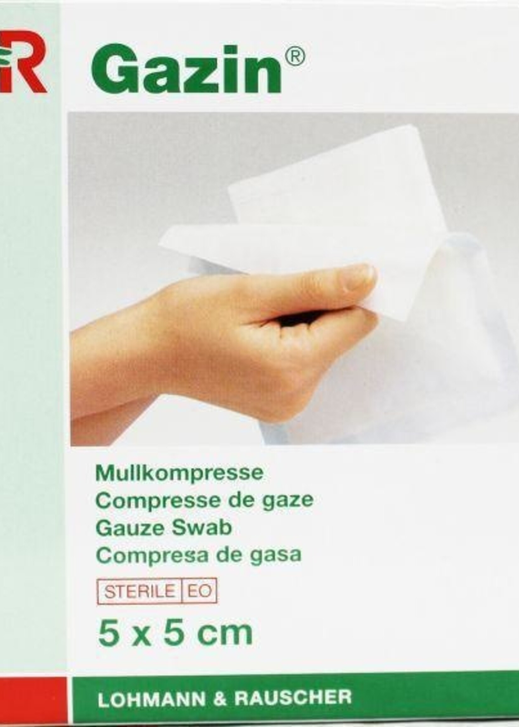 Gazin Gazin gaaskompres 5 x 5 cm steriel 5x2 stuks