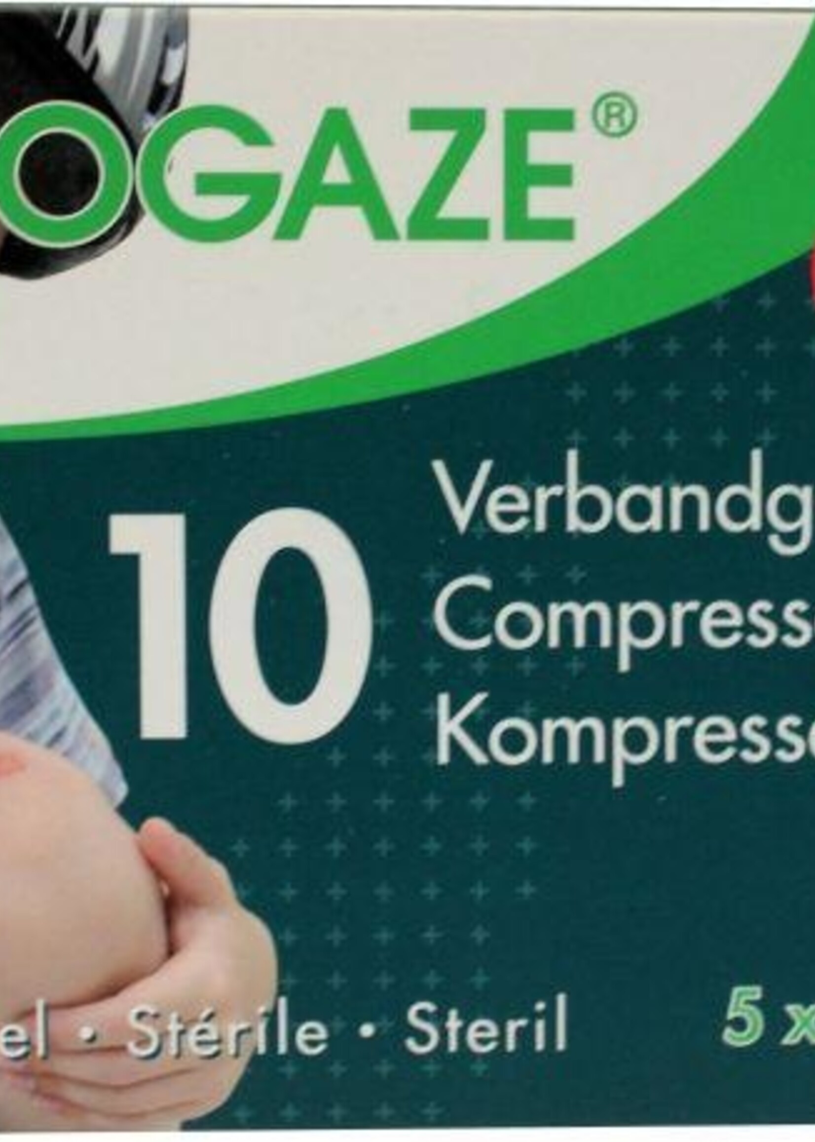 Biogaze Verbandgazen 5 x 5 cm 10st