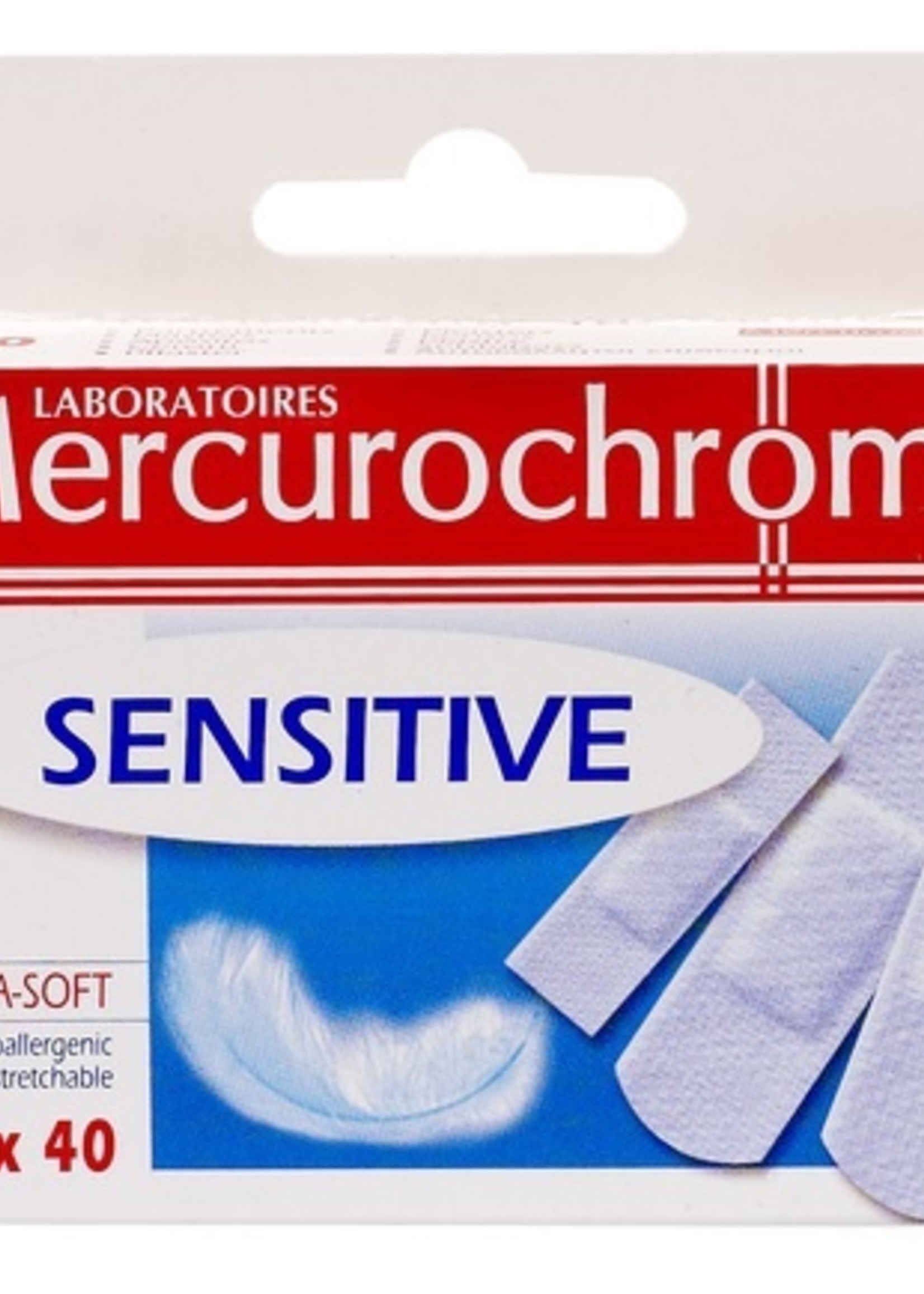 Mercurochrome Pleister Sensitive 40st