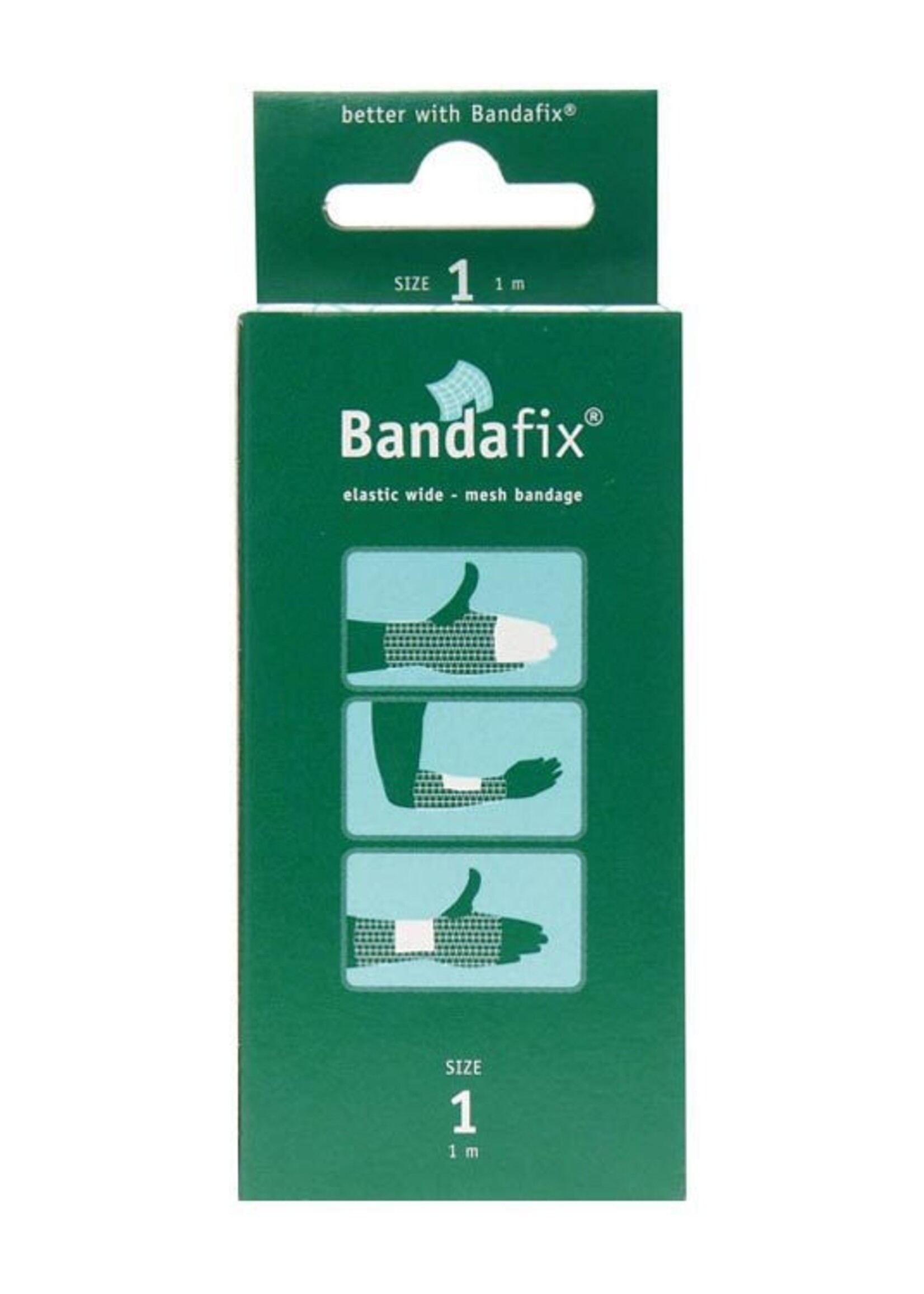 Bandafix Elastisch Netverband Katoen Hand/Onderarm/Pols 1mt