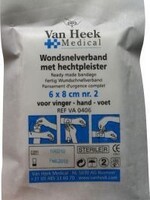 Van Heek Snelverband NR 2 met hechtpleister 6 X 8CM ex