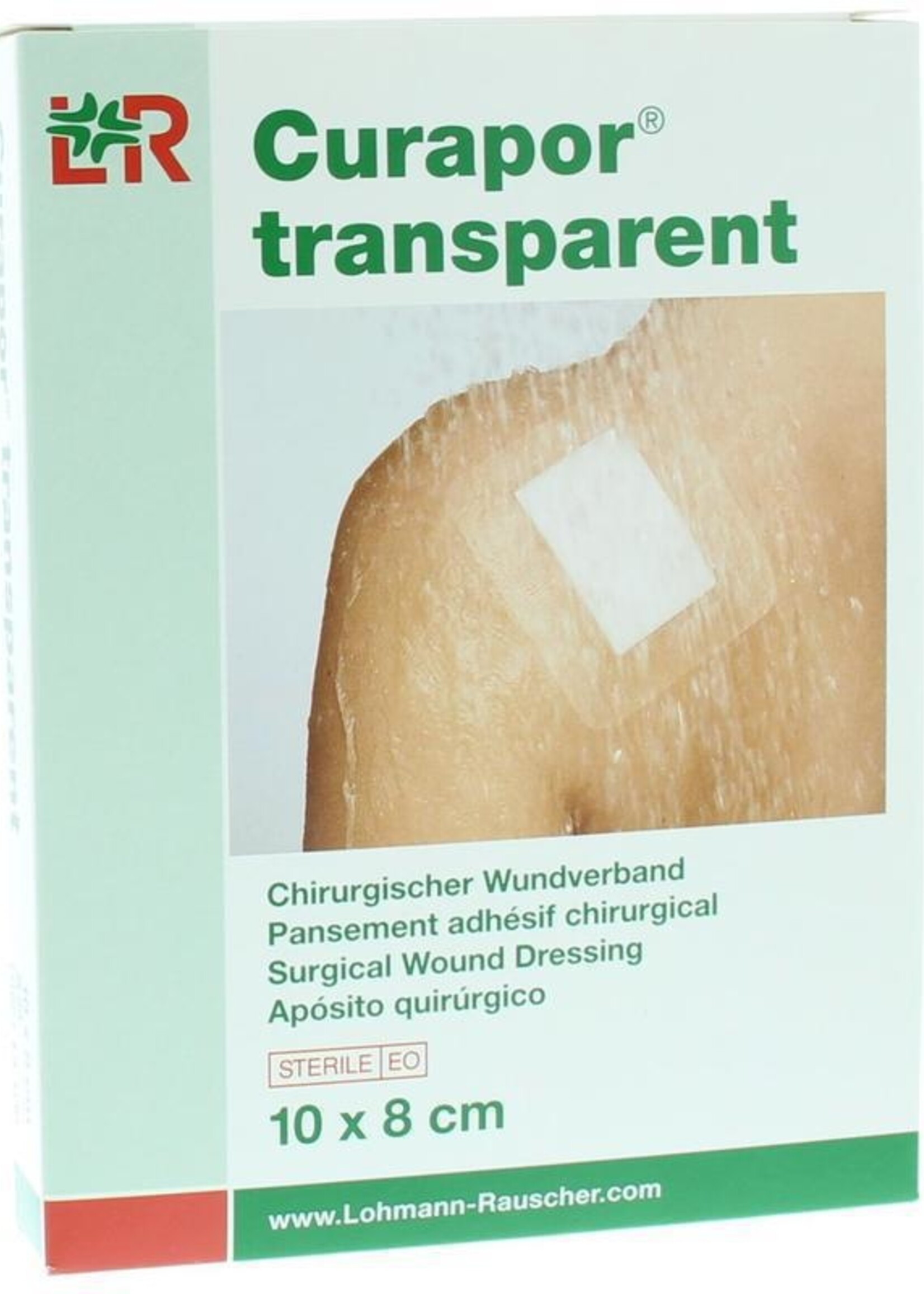 Curapor Transparante Pleister 10 x 8 cm steriel 5st