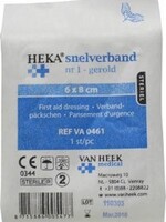 Van Heek Snelverband nr 1 6 x 8cm steriel 1