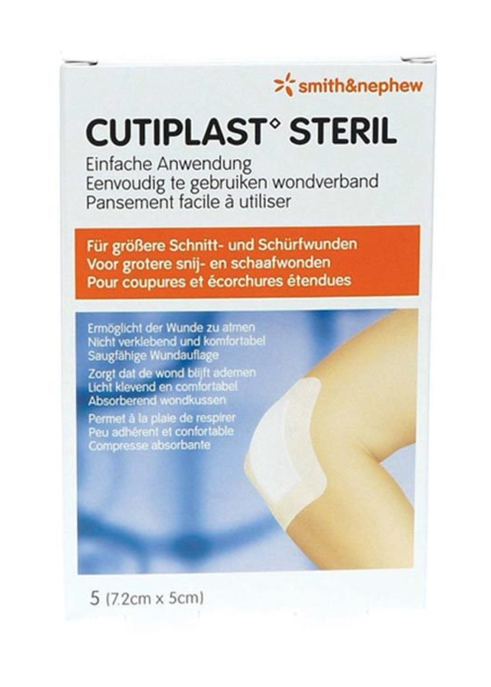 Cutiplast Steril 7.2 x 5cm 5st