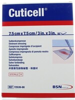 Cuticell Zalfcompres 7.5 X 7.5 cm 10st