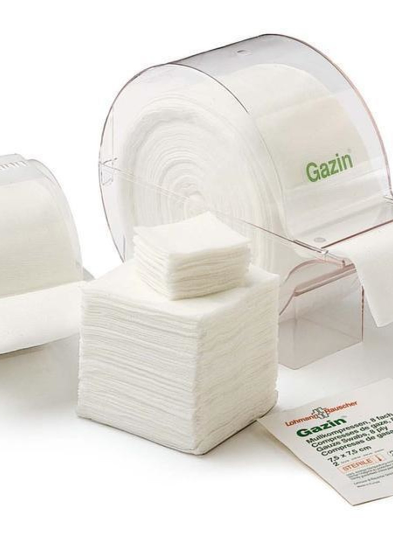 Gazin Gaaskompres 5 x 5 cm niet steriel 100 stuks zonder houder