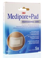 3M Medipore 5 x 7.2 cm Zelfklevend Wondverband 5 stuks