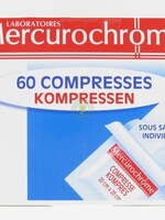 Mercurochrome Kompressen 20x20cm 60 stuks