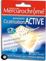 Mercurochrome Pleisters Actieve Genezing 6 stuks