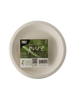Papstar 12 Borden suikerriet "pure" Ø18cm wit