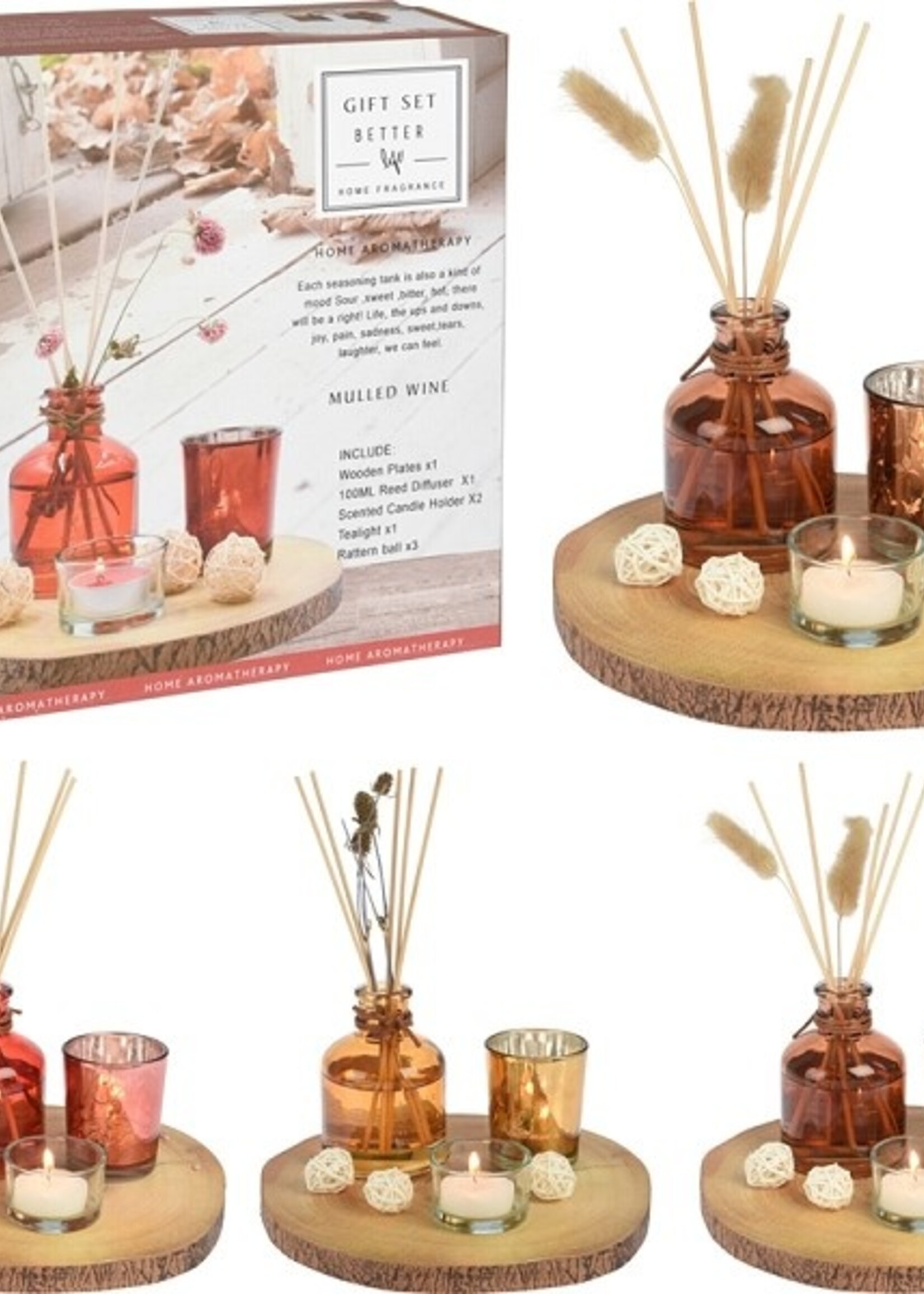 Geurset op plateau 9 delig