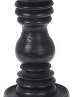 Kandelaar H20Cm B10cm Zwart mangohout