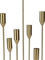 Kandelaar metaal 16X45Cm Goud voor 6 kaarsen.