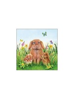 Ambiente Servetten Rabbit Family 25cm 20 stuks