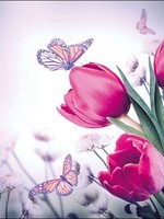 Ambiente Servetten Butterfly & Tulips 33cm 20 stuks