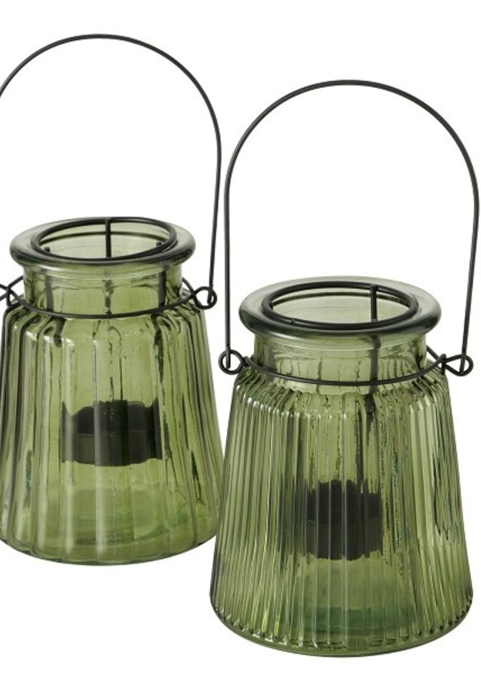 Boltze Home Theelichthouder Laurenia Ø10xh13cm groen