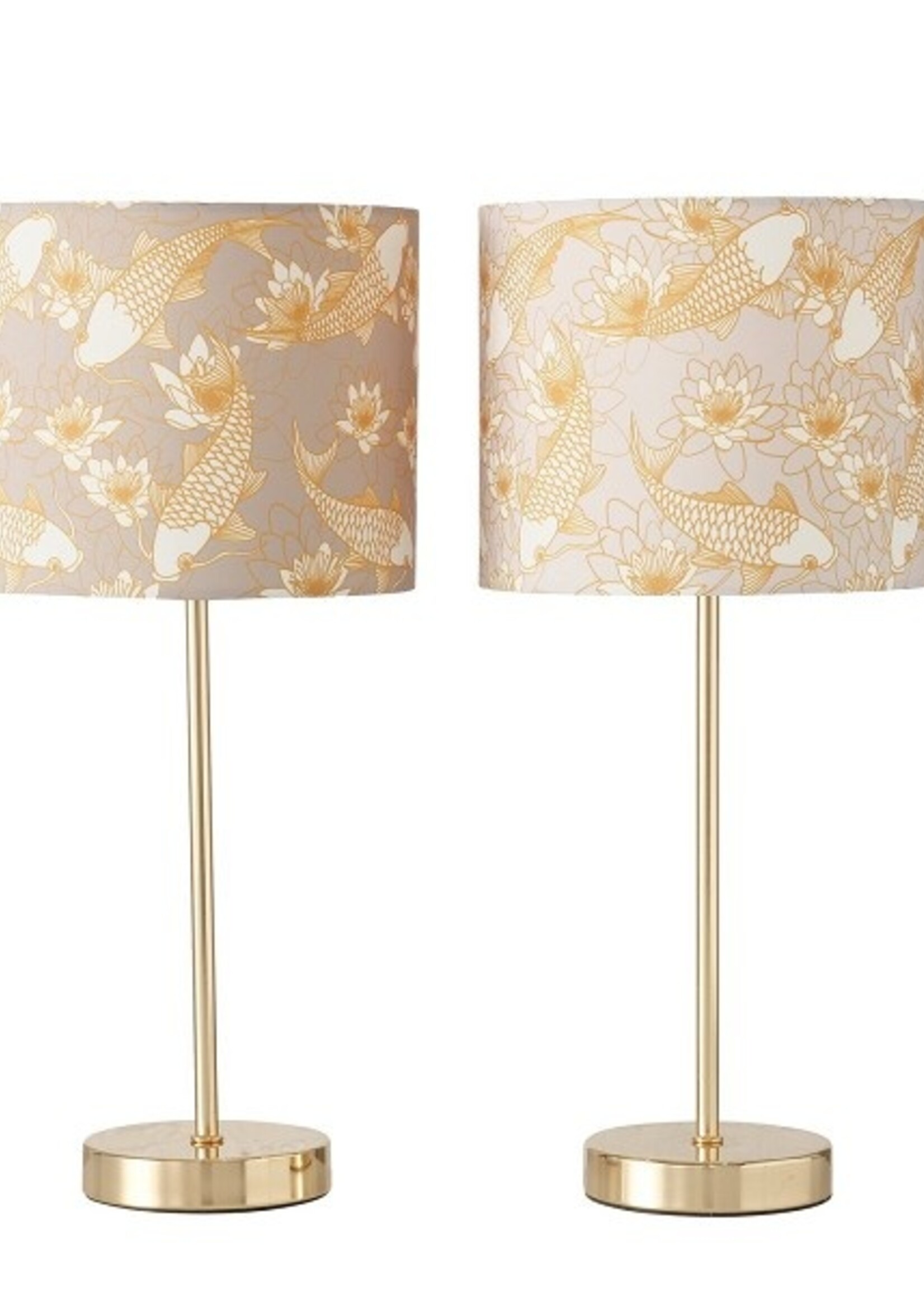 Boltze Home Tafellamp Lotus metaal Ø17,8xh40cm per stuk